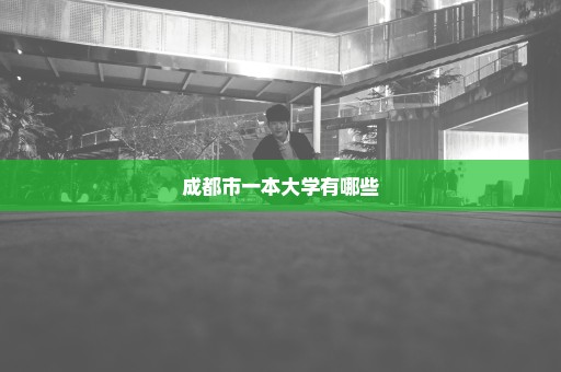 成都市一本大学有哪些