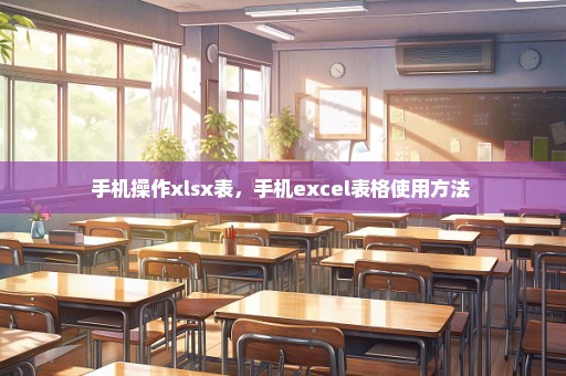 手机操作xlsx表，手机excel表格使用方法 