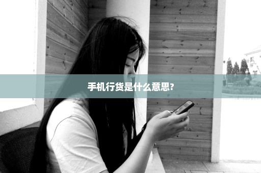 手机行货是什么意思?