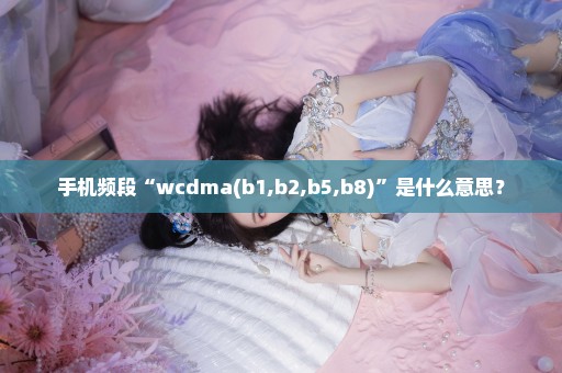 手机频段“wcdma(b1,b2,b5,b8)”是什么意思？