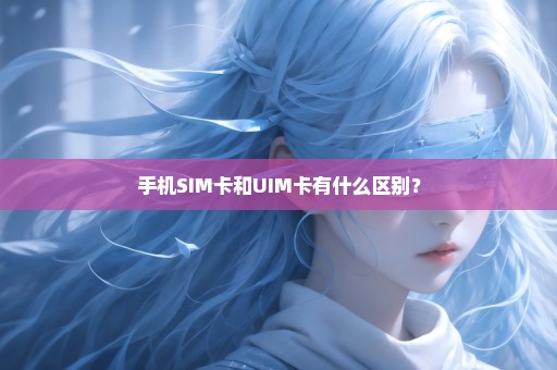 手机SIM卡和UIM卡有什么区别？