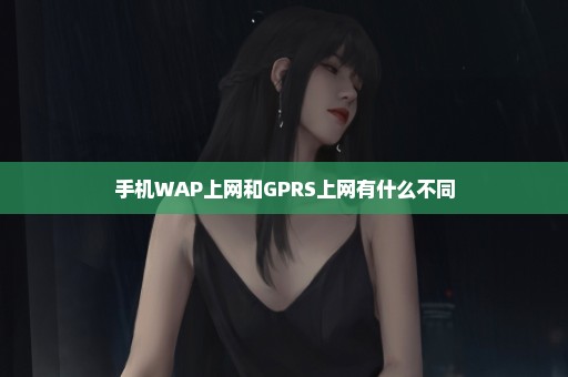 手机WAP上网和GPRS上网有什么不同