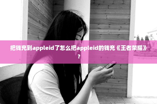 把钱充到appleid了怎么把appleid的钱充《王者荣耀》？