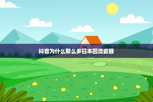 抖音为什么那么多日本回流瓷器