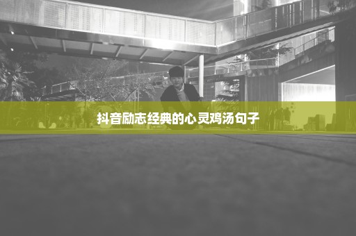 抖音励志经典的心灵鸡汤句子