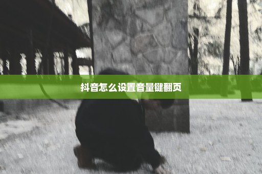 抖音怎么设置音量键翻页