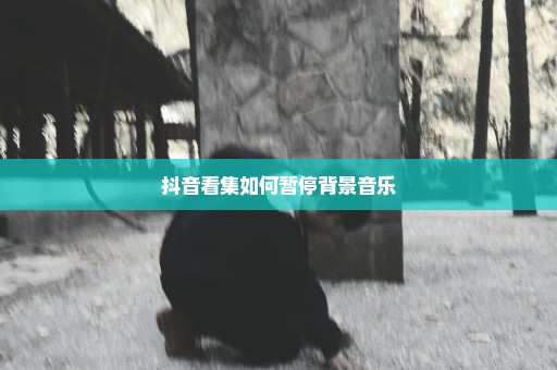 抖音看集如何暂停背景音乐