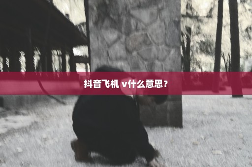 抖音飞机+v什么意思？