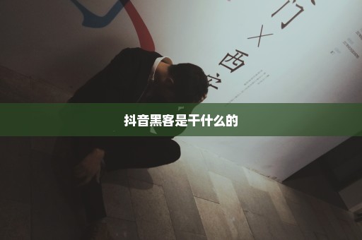 抖音黑客是干什么的