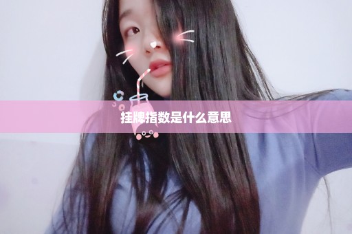 挂牌指数是什么意思