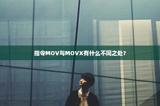 指令MOV与MOVX有什么不同之处？