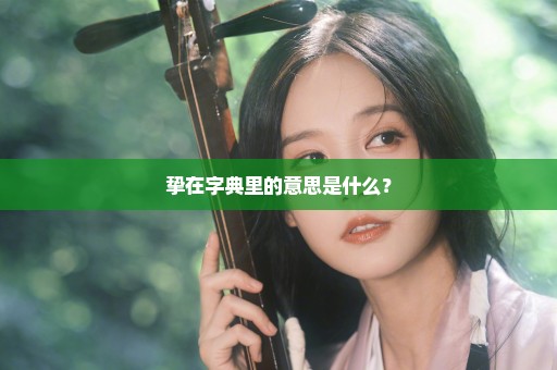 挚在字典里的意思是什么？