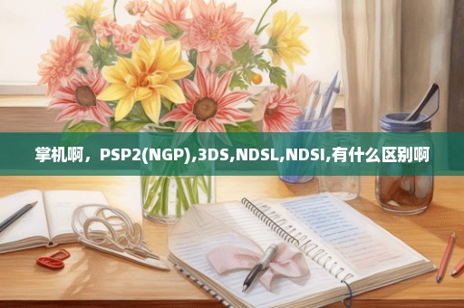 掌机啊，PSP2(NGP),3DS,NDSL,NDSI,有什么区别啊