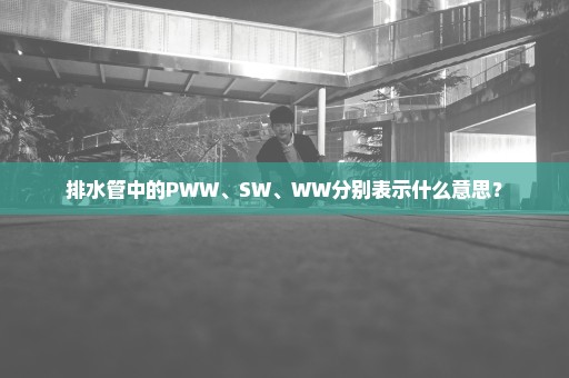 排水管中的PWW、SW、WW分别表示什么意思？