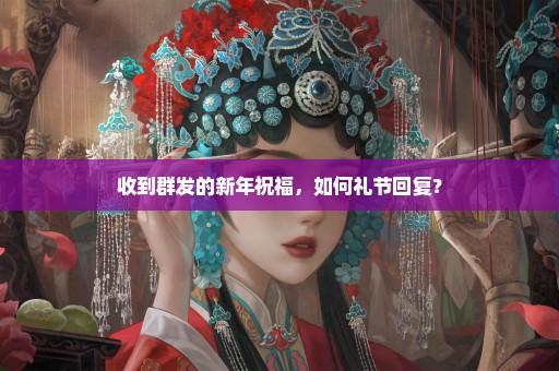 收到群发的新年祝福，如何礼节回复？