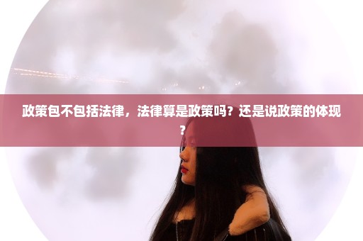 政策包不包括法律，法律算是政策吗？还是说政策的体现？