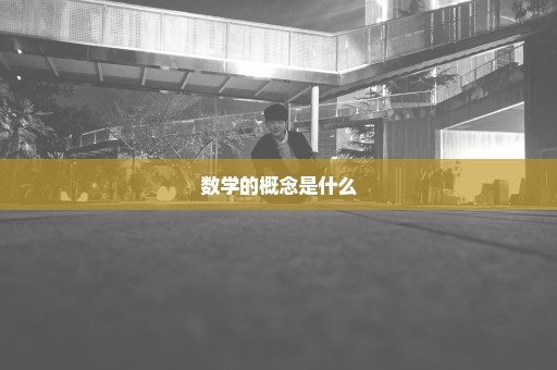 数学的概念是什么