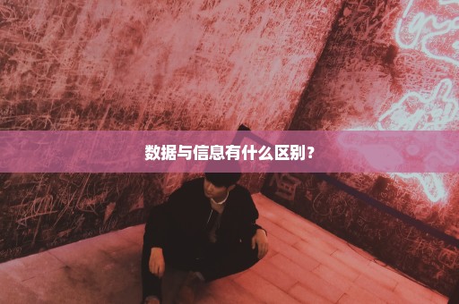 数据与信息有什么区别？