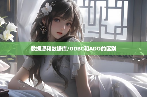 数据源和数据库/ODBC和ADO的区别