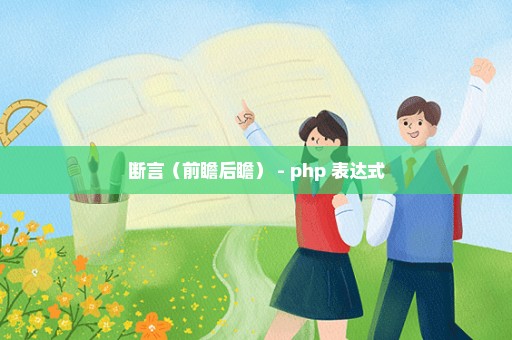 断言（前瞻后瞻） - php 表达式