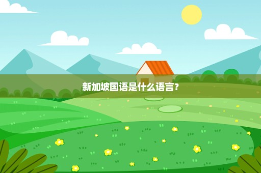 新加坡国语是什么语言？