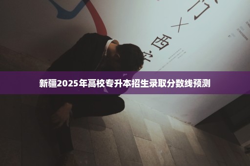 新疆2025年高校专升本招生录取分数线预测