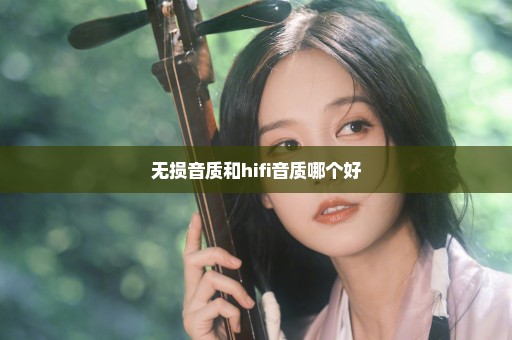 无损音质和hifi音质哪个好