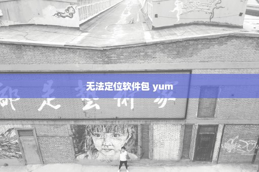 无法定位软件包 yum