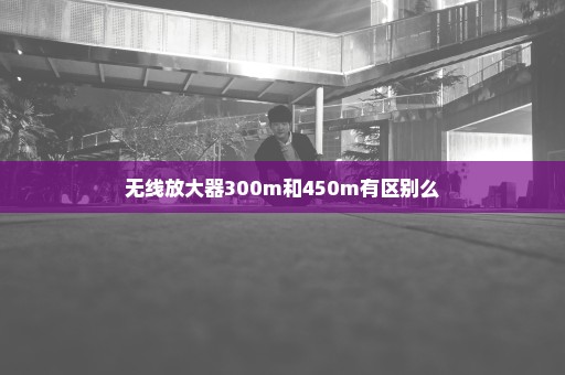 无线放大器300m和450m有区别么