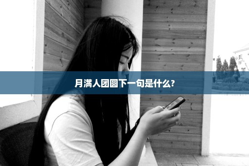 月满人团圆下一句是什么?