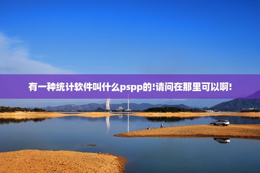 有一种统计软件叫什么pspp的!请问在那里可以啊!