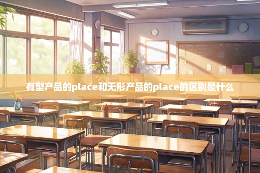 有型产品的place和无形产品的place的区别是什么