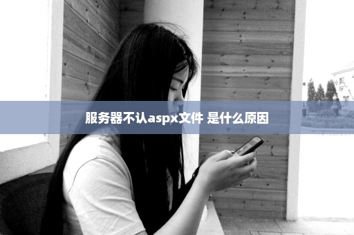 服务器不认aspx文件 是什么原因