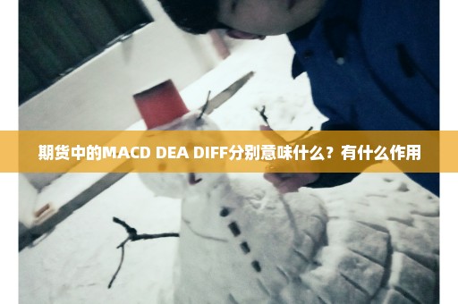 期货中的MACD DEA DIFF分别意味什么？有什么作用