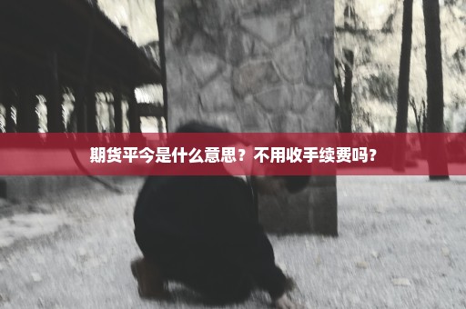 期货平今是什么意思？不用收手续费吗？