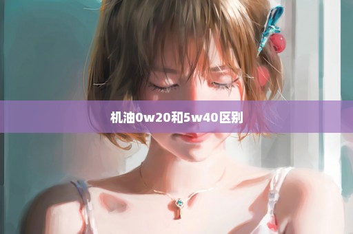 机油0w20和5w40区别