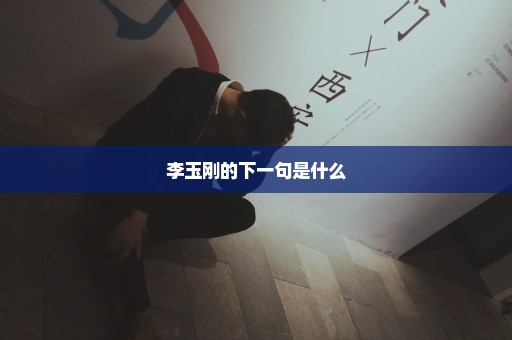 李玉刚的下一句是什么