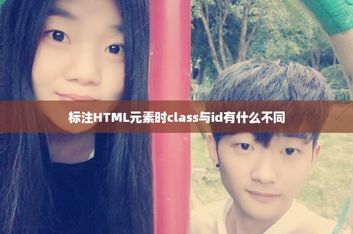 标注HTML元素时class与id有什么不同