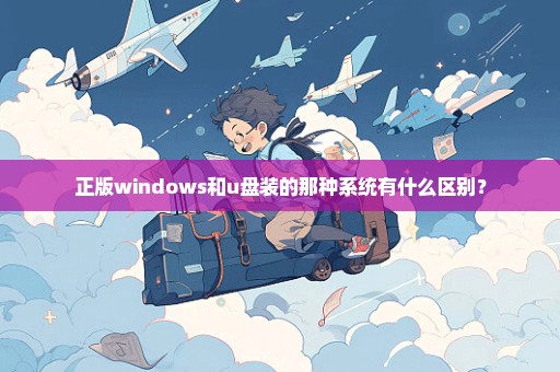 正版windows和u盘装的那种系统有什么区别？