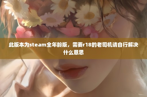 此版本为steam全年龄版，需要r18的老司机请自行解决什么意思