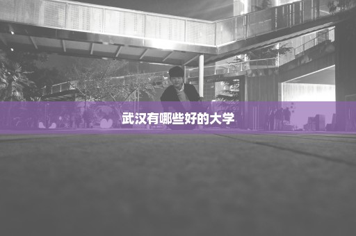 武汉有哪些好的大学