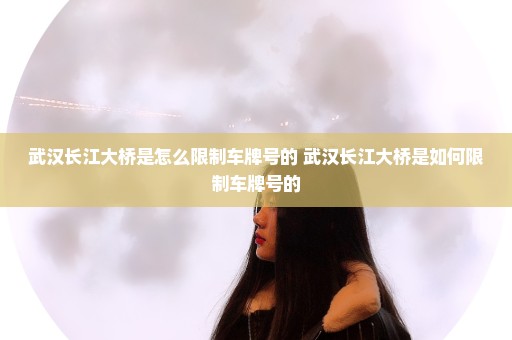 武汉长江大桥是怎么限制车牌号的 武汉长江大桥是如何限制车牌号的