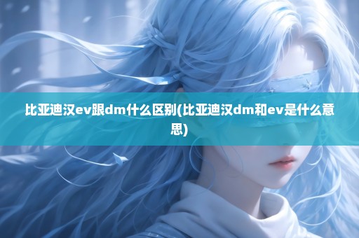 比亚迪汉ev跟dm什么区别(比亚迪汉dm和ev是什么意思)