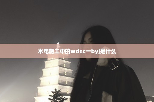 水电施工中的wdzc一byj是什么