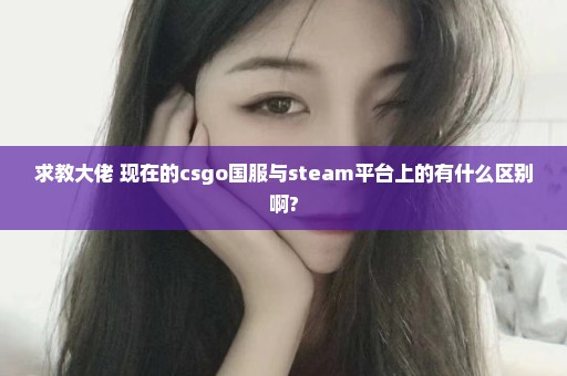 求教大佬 现在的csgo国服与steam平台上的有什么区别啊?