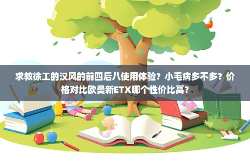 求教徐工的汉风的前四后八使用体验？小毛病多不多？价格对比欧曼新ETX哪个性价比高？