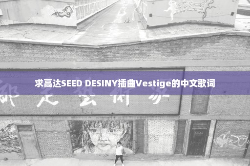 求高达SEED DESINY插曲Vestige的中文歌词