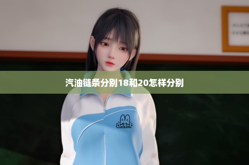 汽油链条分别18和20怎样分别