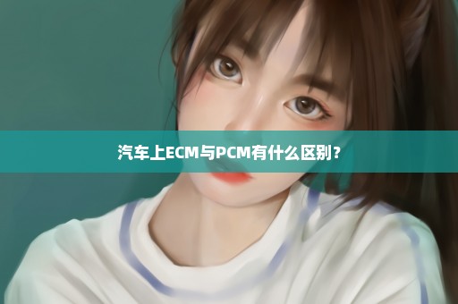 汽车上ECM与PCM有什么区别？