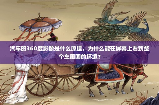 汽车的360度影像是什么原理，为什么能在屏幕上看到整个车周围的环境？